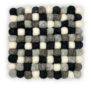 Podstavek iz filca Kvadrat – Siva (20 × 20 cm)
