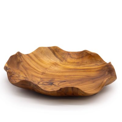 Lesena skleda za serviranje – teak 26 cm