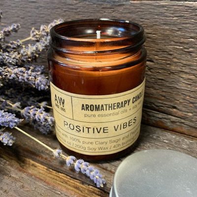 Aromaterapevtska sojina sveča »Pozitivna energija« – Positive Vibes (200 g)