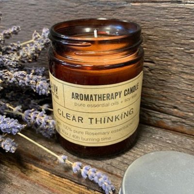 Aromaterapevtska sojina sveča »Jasnost misli« – Clear Thinking (200 g)