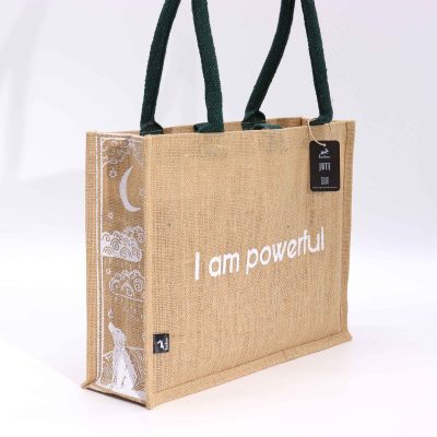 Hop Hare Jute torba – I Am Powerful