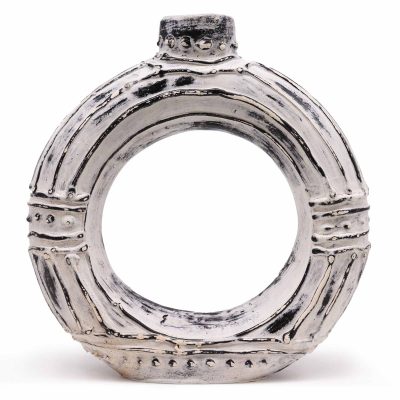 Keramična vaza »Round Terra« – krem, 30 cm