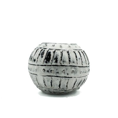 Grški glineni lonček »Mehurček« – krem