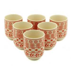 Skodelice za čaj Jantar – set 6 kosov