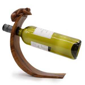Leseno stojalo za vino - Žaba