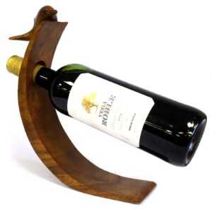 Leseno stojalo za vino - Delfin