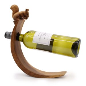 Leseno stojalo za vino - Veverica