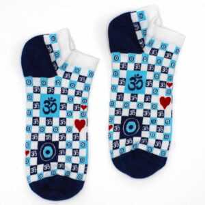 Nogavice iz bambusa Hop Hare nizke (36-40) - Om and Evil Eye